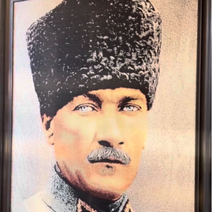 Kumaşa Baskı Kalpaklı ATATÜRK – 135