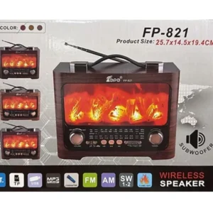 Şömineli radyo hoparlör FP - 821